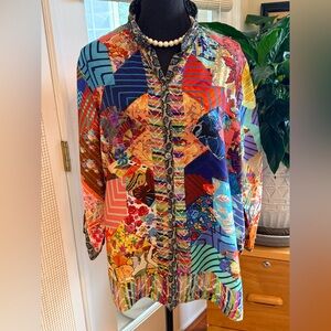 John Mark Vibrant Multicolor Women’s Blouse